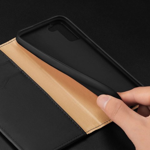 Dux Ducis Hivo skórzane etui z klapką pokrowiec ze skóry naturalnej portfel na karty i dokumenty Samsung Galaxy S22+ (S22 Plus) Dux Ducis Hivo skórzane etui z klapką pokrowiec ze skóry naturalnej portfel na karty i dokumenty Samsung Galaxy S22+ (S22 Plus)