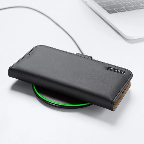 Dux Ducis Hivo skórzane etui z klapką pokrowiec ze skóry naturalnej portfel na karty i dokumenty Samsung Galaxy S22+ (S22 Plus) Dux Ducis Hivo skórzane etui z klapką pokrowiec ze skóry naturalnej portfel na karty i dokumenty Samsung Galaxy S22+ (S22 Plus)