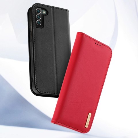 Dux Ducis Hivo skórzane etui z klapką pokrowiec ze skóry naturalnej portfel na karty i dokumenty Samsung Galaxy S22+ (S22 Plus) Dux Ducis Hivo skórzane etui z klapką pokrowiec ze skóry naturalnej portfel na karty i dokumenty Samsung Galaxy S22+ (S22 Plus)