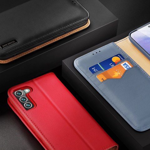 Dux Ducis Hivo skórzane etui z klapką pokrowiec ze skóry naturalnej portfel na karty i dokumenty Samsung Galaxy S22+ (S22 Plus) Dux Ducis Hivo skórzane etui z klapką pokrowiec ze skóry naturalnej portfel na karty i dokumenty Samsung Galaxy S22+ (S22 Plus)