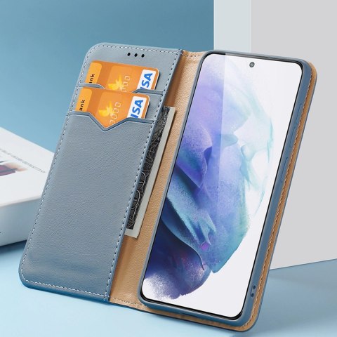 Dux Ducis Hivo skórzane etui z klapką pokrowiec ze skóry naturalnej portfel na karty i dokumenty Samsung Galaxy S22+ (S22 Plus) 