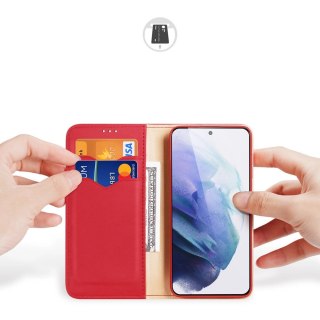 Dux Ducis Hivo skórzane etui z klapką pokrowiec ze skóry naturalnej portfel na karty i dokumenty Samsung Galaxy S22+ (S22 Plus) 