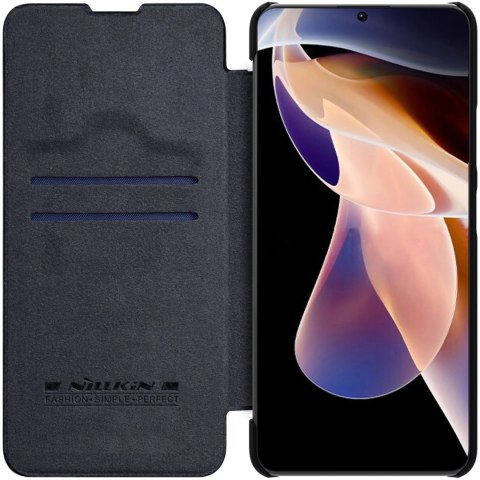 Etui Nillkin Qin Case do Xiaomi Redmi Note 11 Pro+ (China) / Redmi Note 11 Pro (China) / Mi11i HyperCharge z klapką - czarne Etui Nillkin Qin Case do Xiaomi Redmi Note 11 Pro+ (China) / Redmi Note 11 Pro (China) / Mi11i HyperCharge z klapką - czarne