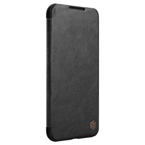 Nillkin Qin Leather Pro Case etui do Samsung Galaxy S22+ (S22 Plus) osłona na aparat kabura pokrowiec obudowa z klapką czarny Nillkin Qin Leather Pro Case etui do Samsung Galaxy S22+ (S22 Plus) osłona na aparat kabura pokrowiec obudowa z klapką czarny