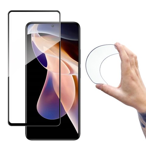 Wozinsky Full Cover Flexi Nano folia szklana szkło hartowane z ramką Xiaomi Redmi Note 11 Pro+ / 11 Pro przezroczysty Wozinsky Full Cover Flexi Nano folia szklana szkło hartowane z ramką Xiaomi Redmi Note 11 Pro+ / 11 Pro przezroczysty