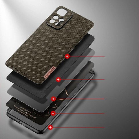 Dux Ducis Fino etui pokrowiec pokryty nylonowym materiałem Poco M4 Pro 5G zielony Dux Ducis Fino etui pokrowiec pokryty nylonowym materiałem Poco M4 Pro 5G zielony