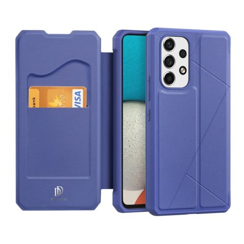 DUX DUCIS Skin X kabura etui pokrowiec z klapką Samsung Galaxy A73 niebieski DUX DUCIS Skin X kabura etui pokrowiec z klapką Samsung Galaxy A73 niebieski