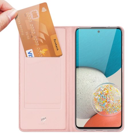 Dux Ducis Skin Pro kabura etui pokrowiec z klapką Samsung Galaxy A73 różowy Dux Ducis Skin Pro kabura etui pokrowiec z klapką Samsung Galaxy A73 różowy