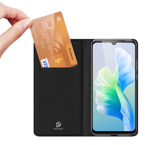 Dux Ducis Skin Pro kabura etui pokrowiec z klapką Vivo V23e czarny Dux Ducis Skin Pro kabura etui pokrowiec z klapką Vivo V23e czarny
