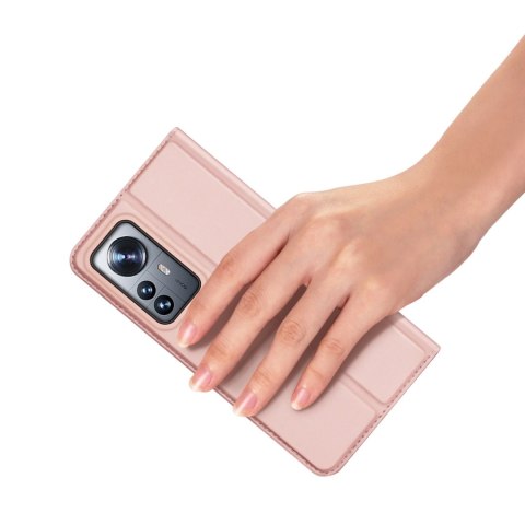 Dux Ducis Skin Pro kabura etui pokrowiec z klapką Xiaomi 12 Pro różowy Dux Ducis Skin Pro kabura etui pokrowiec z klapką Xiaomi 12 Pro różowy