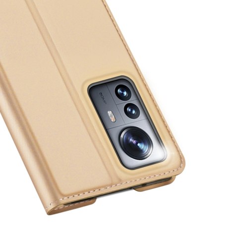 Dux Ducis Skin Pro kabura etui pokrowiec z klapką Xiaomi 12 Pro złoty Dux Ducis Skin Pro kabura etui pokrowiec z klapką Xiaomi 12 Pro złoty