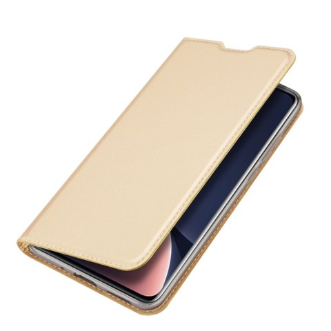 Dux Ducis Skin Pro kabura etui pokrowiec z klapką Xiaomi 12 Pro złoty Dux Ducis Skin Pro kabura etui pokrowiec z klapką Xiaomi 12 Pro złoty