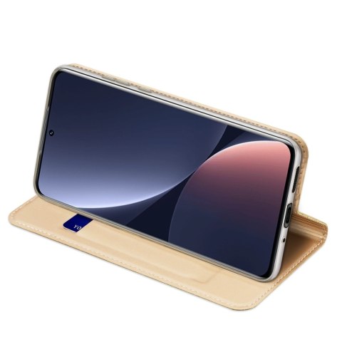 Dux Ducis Skin Pro kabura etui pokrowiec z klapką Xiaomi 12 Pro złoty Dux Ducis Skin Pro kabura etui pokrowiec z klapką Xiaomi 12 Pro złoty