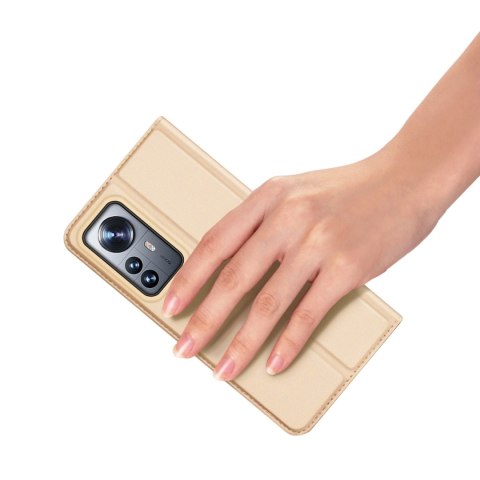 Dux Ducis Skin Pro kabura etui pokrowiec z klapką Xiaomi 12 Pro złoty Dux Ducis Skin Pro kabura etui pokrowiec z klapką Xiaomi 12 Pro złoty