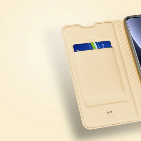 Dux Ducis Skin Pro kabura etui pokrowiec z klapką Xiaomi 12 Pro złoty Dux Ducis Skin Pro kabura etui pokrowiec z klapką Xiaomi 12 Pro złoty