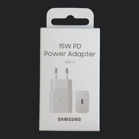 Ładowarka sieciowa Samsung EP-T1510NWEGEU 15W PD USB-C AFC - biała Ładowarka sieciowa Samsung EP-T1510NWEGEU 15W PD USB-C AFC - biała