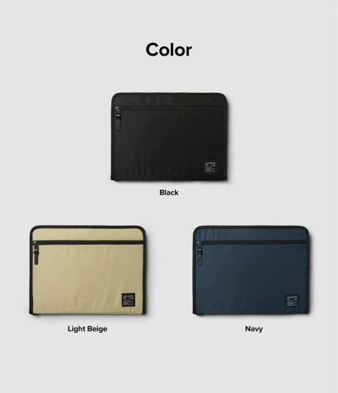 Pokrowiec Ringke Smart Zip Pouch na laptopa do 13'' z podstawką - beżowy Pokrowiec Ringke Smart Zip Pouch na laptopa do 13'' z podstawką - beżowy