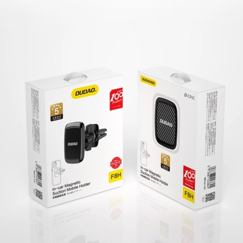 Dudao F8H magnetyczny uchwyt samochodowy na telefon czarny (F8H) Dudao F8H magnetyczny uchwyt samochodowy na telefon czarny (F8H)