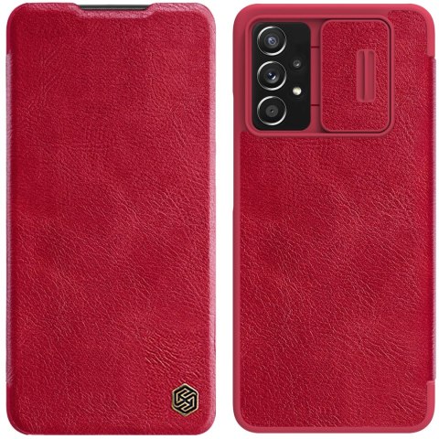 Nillkin Qin skórzana kabura etui Samsung Galaxy A73 czerwony Nillkin Qin skórzana kabura etui Samsung Galaxy A73 czerwony