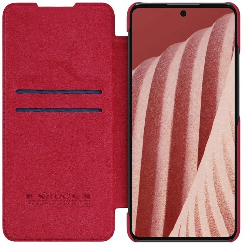 Nillkin Qin skórzana kabura etui Samsung Galaxy A73 czerwony Nillkin Qin skórzana kabura etui Samsung Galaxy A73 czerwony