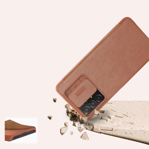 Nillkin Qin skórzana kabura etui Samsung Galaxy A73 czerwony Nillkin Qin skórzana kabura etui Samsung Galaxy A73 czerwony