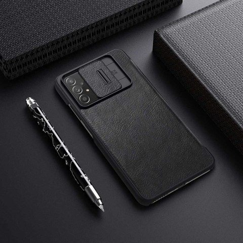 Nillkin Qin skórzana kabura etui Samsung Galaxy A73 czerwony Nillkin Qin skórzana kabura etui Samsung Galaxy A73 czerwony