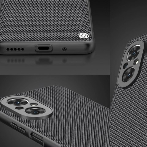 Nillkin Textured Case wytrzymałe wzmocnione etui z żelową ramką i nylonem na tyle Honor 50 SE czarny Nillkin Textured Case wytrzymałe wzmocnione etui z żelową ramką i nylonem na tyle Honor 50 SE czarny