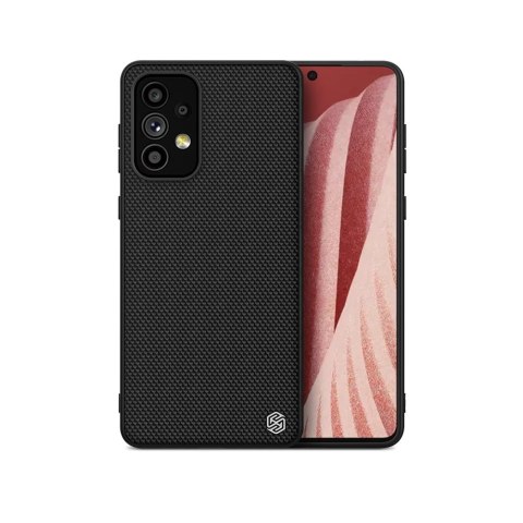 Nillkin Textured Case wytrzymałe wzmocnione etui z żelową ramką i nylonem na tyle Samsung Galaxy A73 czarny Nillkin Textured Case wytrzymałe wzmocnione etui z żelową ramką i nylonem na tyle Samsung Galaxy A73 czarny