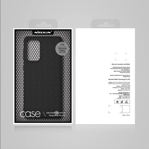 Nillkin Textured Case wytrzymałe wzmocnione etui z żelową ramką i nylonem na tyle Samsung Galaxy A73 czarny Nillkin Textured Case wytrzymałe wzmocnione etui z żelową ramką i nylonem na tyle Samsung Galaxy A73 czarny