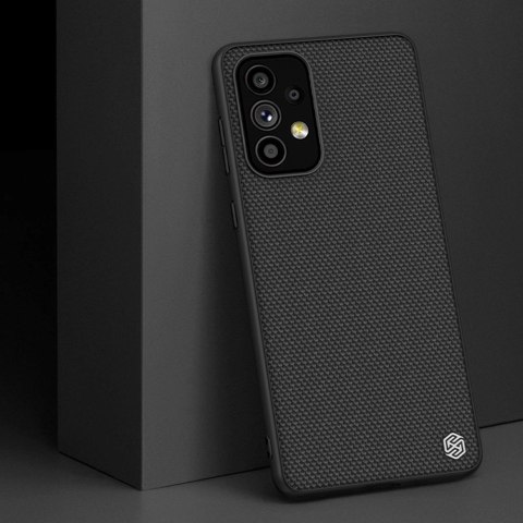 Nillkin Textured Case wytrzymałe wzmocnione etui z żelową ramką i nylonem na tyle Samsung Galaxy A73 czarny Nillkin Textured Case wytrzymałe wzmocnione etui z żelową ramką i nylonem na tyle Samsung Galaxy A73 czarny