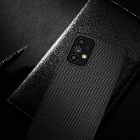 Nillkin Textured Case wytrzymałe wzmocnione etui z żelową ramką i nylonem na tyle Samsung Galaxy A73 czarny Nillkin Textured Case wytrzymałe wzmocnione etui z żelową ramką i nylonem na tyle Samsung Galaxy A73 czarny