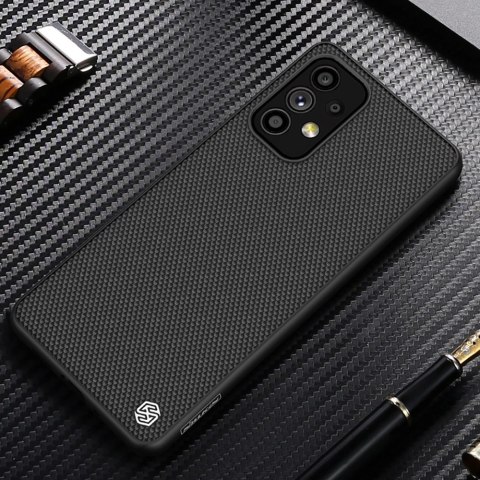 Nillkin Textured Case wytrzymałe wzmocnione etui z żelową ramką i nylonem na tyle Samsung Galaxy A73 czarny Nillkin Textured Case wytrzymałe wzmocnione etui z żelową ramką i nylonem na tyle Samsung Galaxy A73 czarny