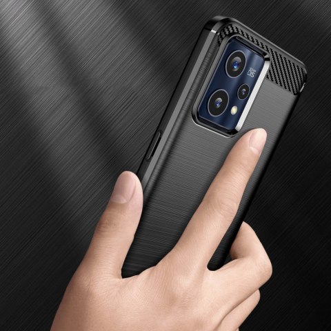 Carbon Case elastyczne etui pokrowiec Realme 9 Pro + (9 Pro Plus) czarny Carbon Case elastyczne etui pokrowiec Realme 9 Pro + (9 Pro Plus) czarny