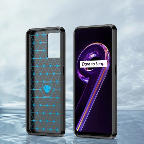 Carbon Case elastyczne etui pokrowiec Realme 9 Pro + (9 Pro Plus) czarny Carbon Case elastyczne etui pokrowiec Realme 9 Pro + (9 Pro Plus) czarny