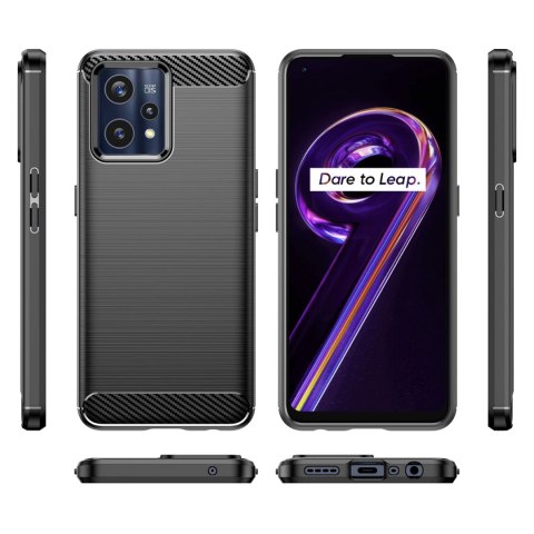 Carbon Case elastyczne etui pokrowiec Realme 9 Pro + (9 Pro Plus) czarny Carbon Case elastyczne etui pokrowiec Realme 9 Pro + (9 Pro Plus) czarny