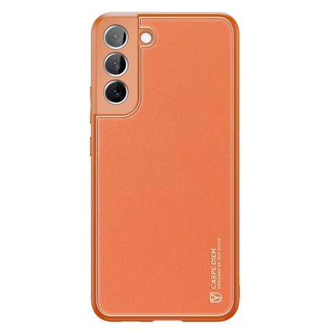 Dux Ducis Yolo eleganckie etui pokrowiec ze skóry ekologicznej Samsung Galaxy S22+ (S22 Plus) pomarańczowy Dux Ducis Yolo eleganckie etui pokrowiec ze skóry ekologicznej Samsung Galaxy S22+ (S22 Plus) pomarańczowy