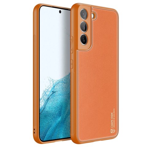 Dux Ducis Yolo eleganckie etui pokrowiec ze skóry ekologicznej Samsung Galaxy S22+ (S22 Plus) pomarańczowy Dux Ducis Yolo eleganckie etui pokrowiec ze skóry ekologicznej Samsung Galaxy S22+ (S22 Plus) pomarańczowy