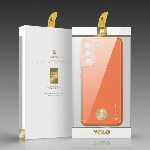Dux Ducis Yolo eleganckie etui pokrowiec ze skóry ekologicznej Samsung Galaxy S22+ (S22 Plus) pomarańczowy Dux Ducis Yolo eleganckie etui pokrowiec ze skóry ekologicznej Samsung Galaxy S22+ (S22 Plus) pomarańczowy