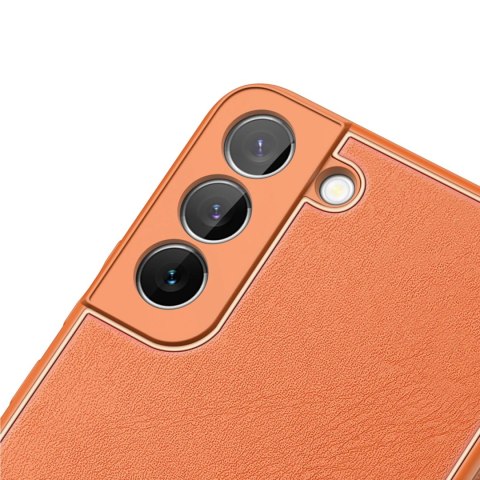 Dux Ducis Yolo eleganckie etui pokrowiec ze skóry ekologicznej Samsung Galaxy S22+ (S22 Plus) pomarańczowy Dux Ducis Yolo eleganckie etui pokrowiec ze skóry ekologicznej Samsung Galaxy S22+ (S22 Plus) pomarańczowy