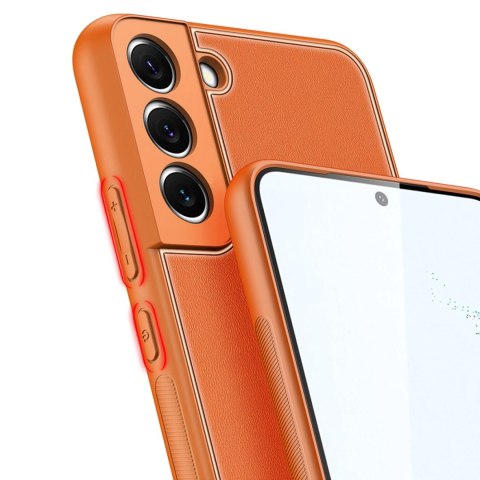 Dux Ducis Yolo eleganckie etui pokrowiec ze skóry ekologicznej Samsung Galaxy S22+ (S22 Plus) pomarańczowy Dux Ducis Yolo eleganckie etui pokrowiec ze skóry ekologicznej Samsung Galaxy S22+ (S22 Plus) pomarańczowy