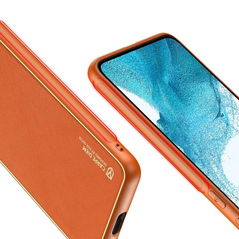 Dux Ducis Yolo eleganckie etui pokrowiec ze skóry ekologicznej Samsung Galaxy S22+ (S22 Plus) pomarańczowy Dux Ducis Yolo eleganckie etui pokrowiec ze skóry ekologicznej Samsung Galaxy S22+ (S22 Plus) pomarańczowy