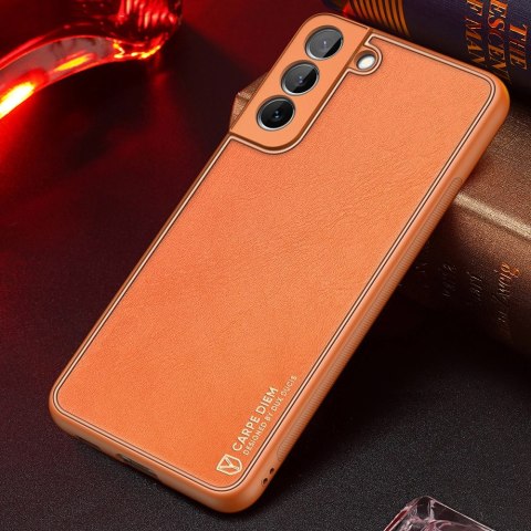 Dux Ducis Yolo eleganckie etui pokrowiec ze skóry ekologicznej Samsung Galaxy S22+ (S22 Plus) pomarańczowy Dux Ducis Yolo eleganckie etui pokrowiec ze skóry ekologicznej Samsung Galaxy S22+ (S22 Plus) pomarańczowy