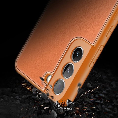 Dux Ducis Yolo eleganckie etui pokrowiec ze skóry ekologicznej Samsung Galaxy S22+ (S22 Plus) pomarańczowy Dux Ducis Yolo eleganckie etui pokrowiec ze skóry ekologicznej Samsung Galaxy S22+ (S22 Plus) pomarańczowy