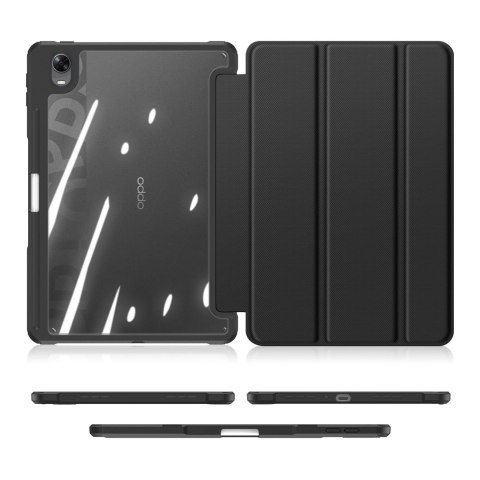 Dux Ducis Toby pancerne etui z klapką Smart Case do Oppo Pad z uchwytem na rysik czarny Dux Ducis Toby pancerne etui z klapką Smart Case do Oppo Pad z uchwytem na rysik czarny
