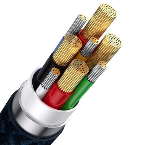 Baseus Flash Series II kabel USB Typ C / USB Typ A - USB Typ C / Lightning / micro USB 100 W 1,2 m niebieski (CASS030103) Baseus Flash Series II kabel USB Typ C / USB Typ A - USB Typ C / Lightning / micro USB 100 W 1,2 m niebieski (CASS030103)
