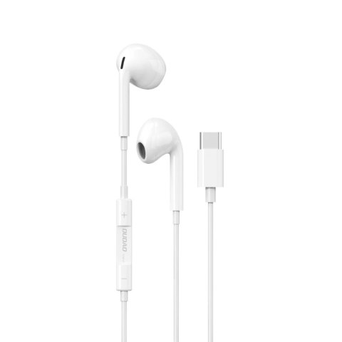 Dudao słuchawki douszne ze złączem USB Typu C biały (X14PROT) Dudao słuchawki douszne ze złączem USB Typu C biały (X14PROT)