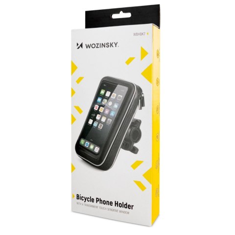 Wozinsky uchwyt na telefon do roweru, motocykla, hulajnogi czarny (WBHBK7) Wozinsky uchwyt na telefon do roweru, motocykla, hulajnogi czarny (WBHBK7)