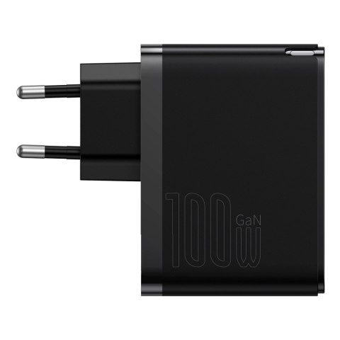 Baseus GaN5 Pro szybka uniwersalna ładowarka sieciowa GaN USB Typ C / USB 100W PD3.0, QC4.0+, AFC czarny (CCGP090201) Baseus GaN5 Pro szybka uniwersalna ładowarka sieciowa GaN USB Typ C / USB 100W PD3.0, QC4.0+, AFC czarny (CCGP090201)