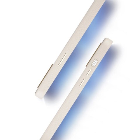 Dux Ducis Roma skórzane etui do iPhone 13 Pro Max elegancki pokrowiec z naturalnej skóry biały Dux Ducis Roma skórzane etui do iPhone 13 Pro Max elegancki pokrowiec z naturalnej skóry biały
