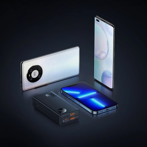 Baseus Adaman2 powerbank z wyświetlaczem cyfrowym 10000mAh 30W 2 x USB / 1x USB Typ C Overseas Edition PD QC SCP czarny (PPAD040 Baseus Adaman2 powerbank z wyświetlaczem cyfrowym 10000mAh 30W 2 x USB / 1x USB Typ C Overseas Edition PD QC SCP czarny (PPAD040